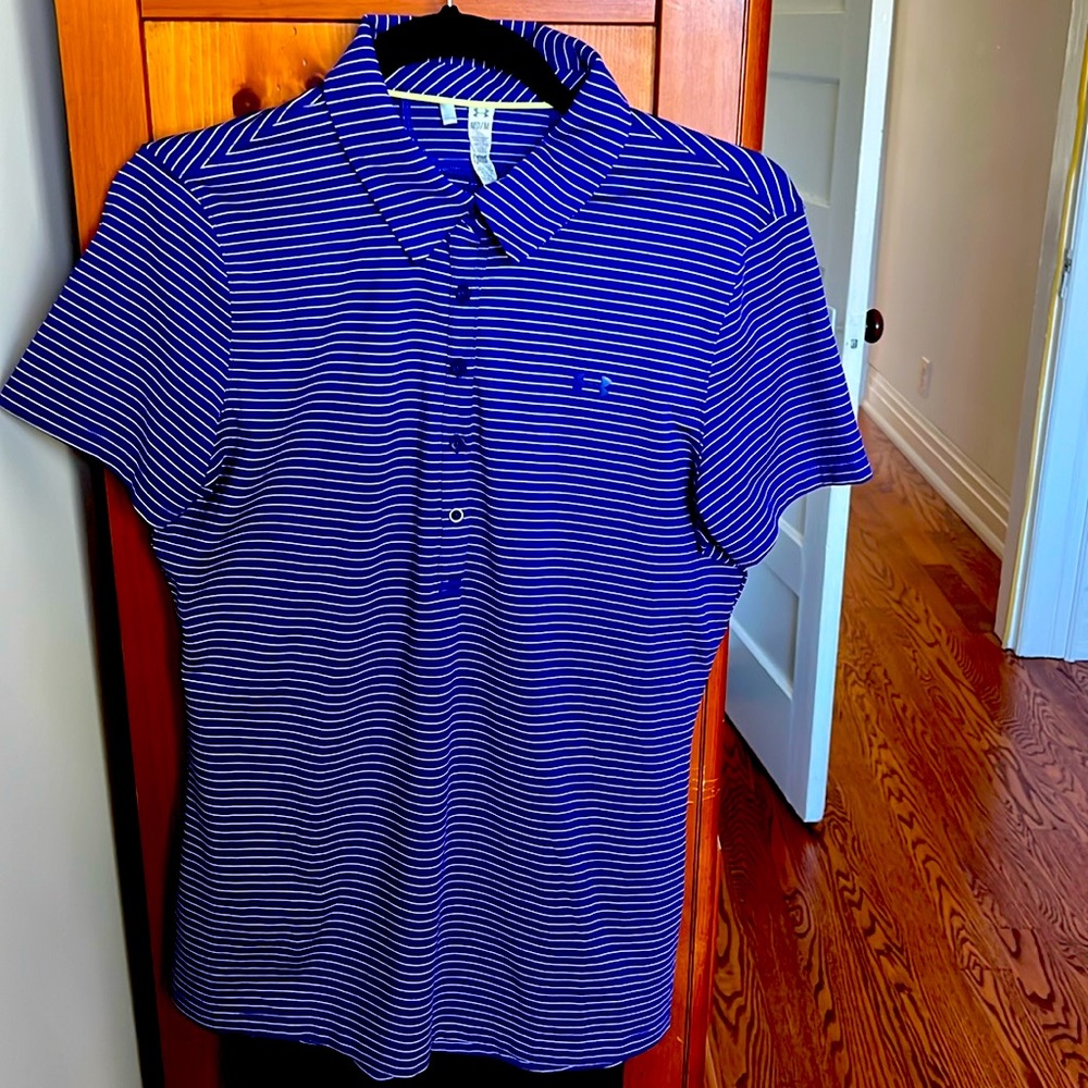 Women’s Purple Golf Polo- Under Armour Heat Gear- Medium